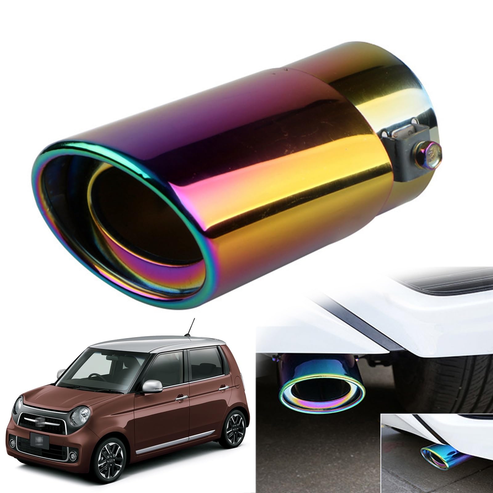 Honda N-ONE First Generation JG1/2 Type Exclusive Muffler Cutter, Car Tailpipe, Custom Exhaust Pipe, straight