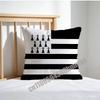 For Brittany France French Region Flag Throw Pillow Case Sham 45X45Cm 35X35Cm Square Bedroom Pillowcase Cushion Cover