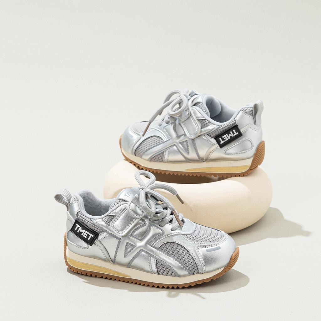 Girls' shoes Korean version 2025 spring new children's dad shoes girls' older children's casual sports shoes mesh German training shoes