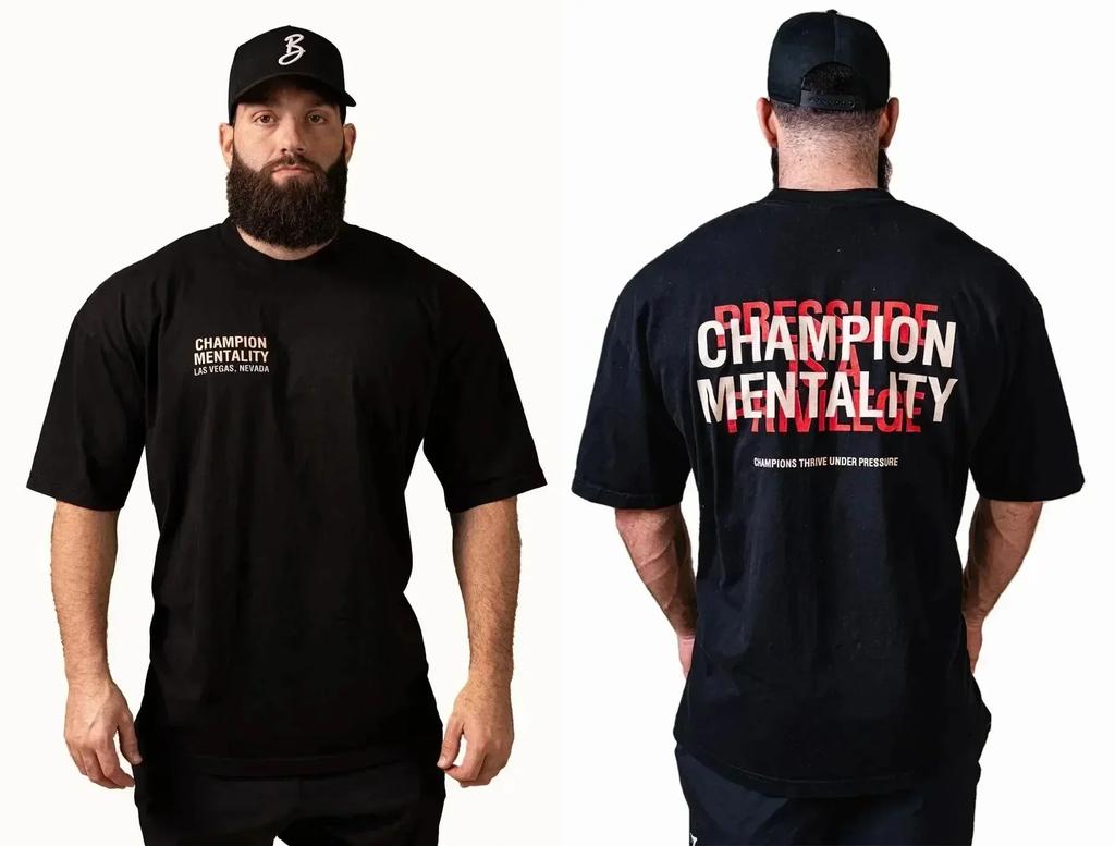 Tričko CBUM Gym Fitness Tričko Volné Oversized Bavlna Muži Krátké rukávy Sportovní trička Letní trénink Cvičení Jogging Ženy Topy