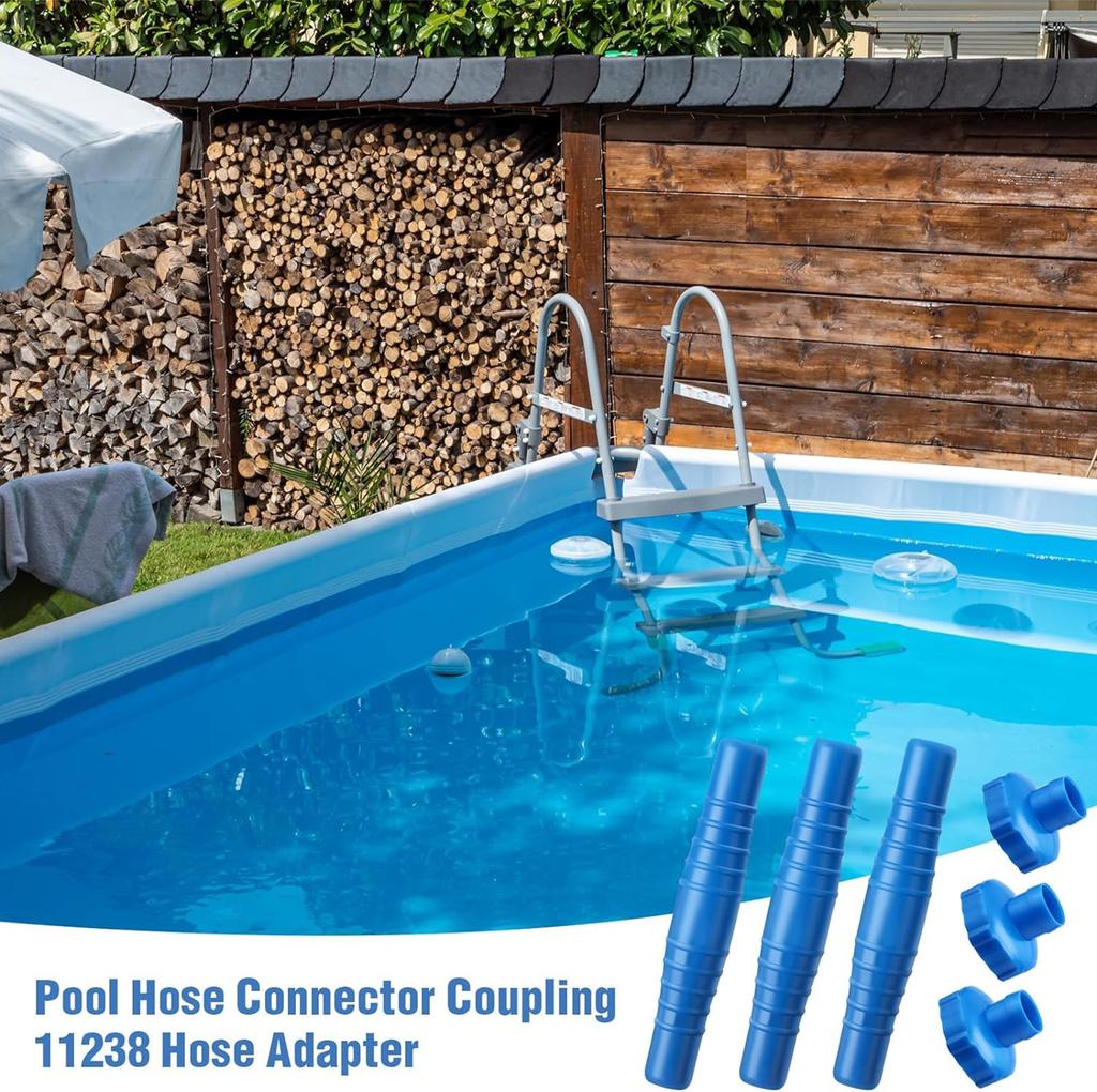 Pool Hose Adapter Kit Easy To Use Hose Fittings Pool Adapter Plastic Material for Swimming Pool Vacuum Filter Pump
