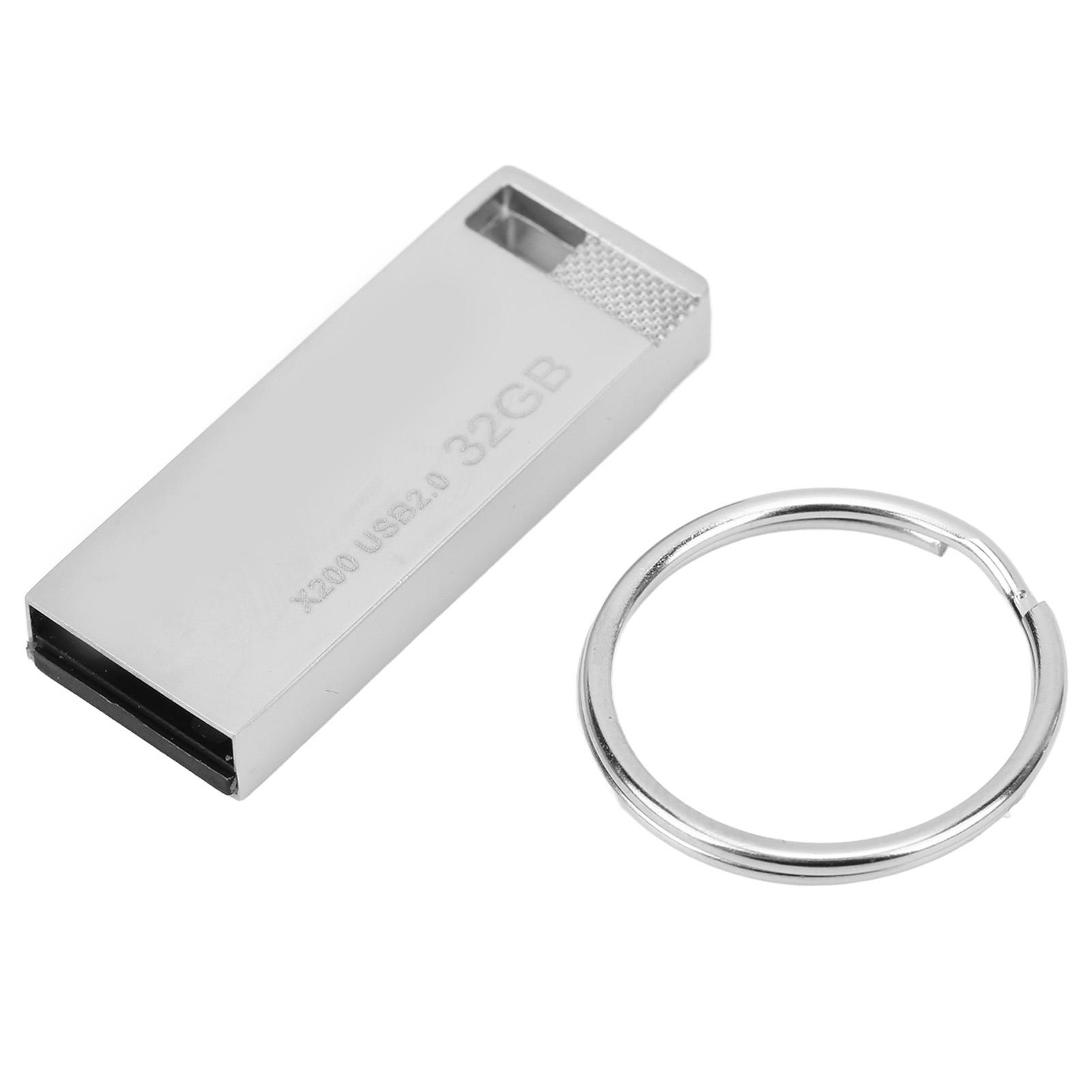 USB-флеш-накопитель из цинкового сплава, интерфейс USB 2.0, портативное расширение памяти, U-диск для ноутбука 32GB white