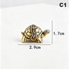 Pure Copper Feng Shui Turtle Statue Antique Brass Tortoise Figurine Lucky Charm Ornament for Home Office Business Place Decor