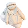 Women's Winter Parka Coat Large Fur Collar Fashion Versatile Fleece Lined All-In-One Warm Jacket Thick Outerwear