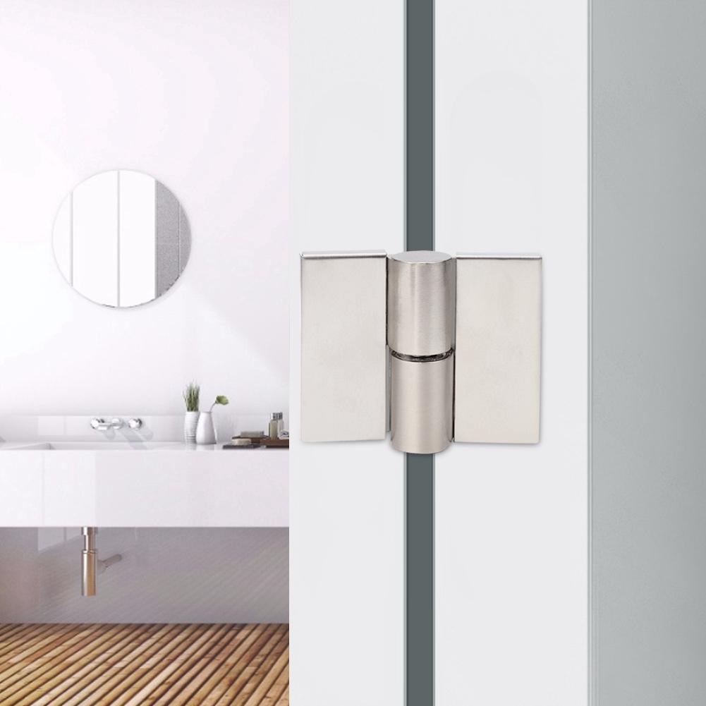 2Pcs Set Door Hinge Replacement Hardware Accessories for Bathroom Door Partition