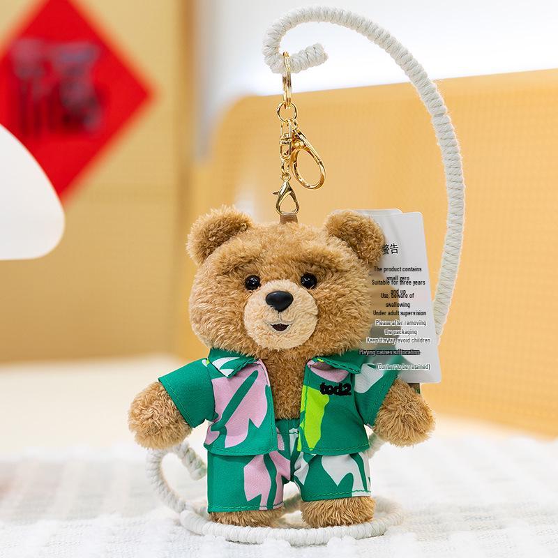 Ted2 Anzug Bär Plüschtier: Teddybär Schlüsselanhänger Anhänger, Stofftier Kuscheltier, Geburtstagsgeschenk