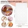 FUNSHOWCASE Silicone Molds, Cylinder Shape, for Chocolate Desserts, Cake, Jelly, and Mousse, Set of 2 (24 Cavities + 35 Cavities)