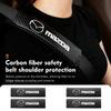 For Mazda Carbon Fibe Car Seat Belt Pads Shoulder Cover Auto Accessories 3 6 CX5 2 CX3 CX9 MX5 RX8 Axela Demio Atenza MS