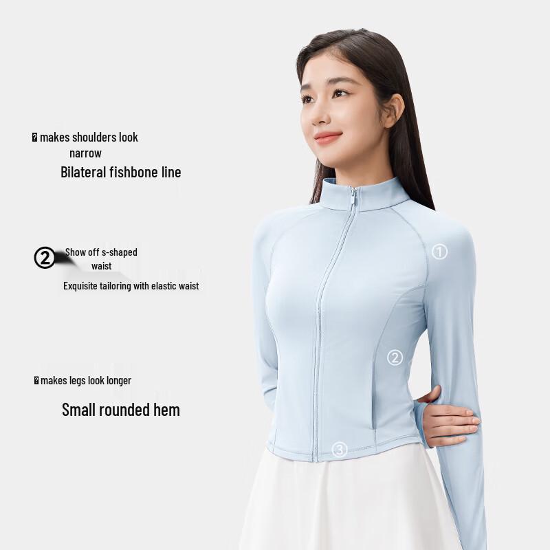 Women's Slim-fit Stand Collar UPF100+ Sun Jacket