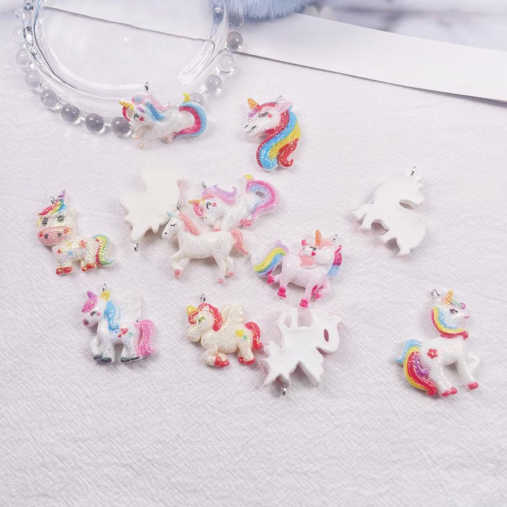 Unicorn Resin Glitter Phone Case & Hair DIY Accessories