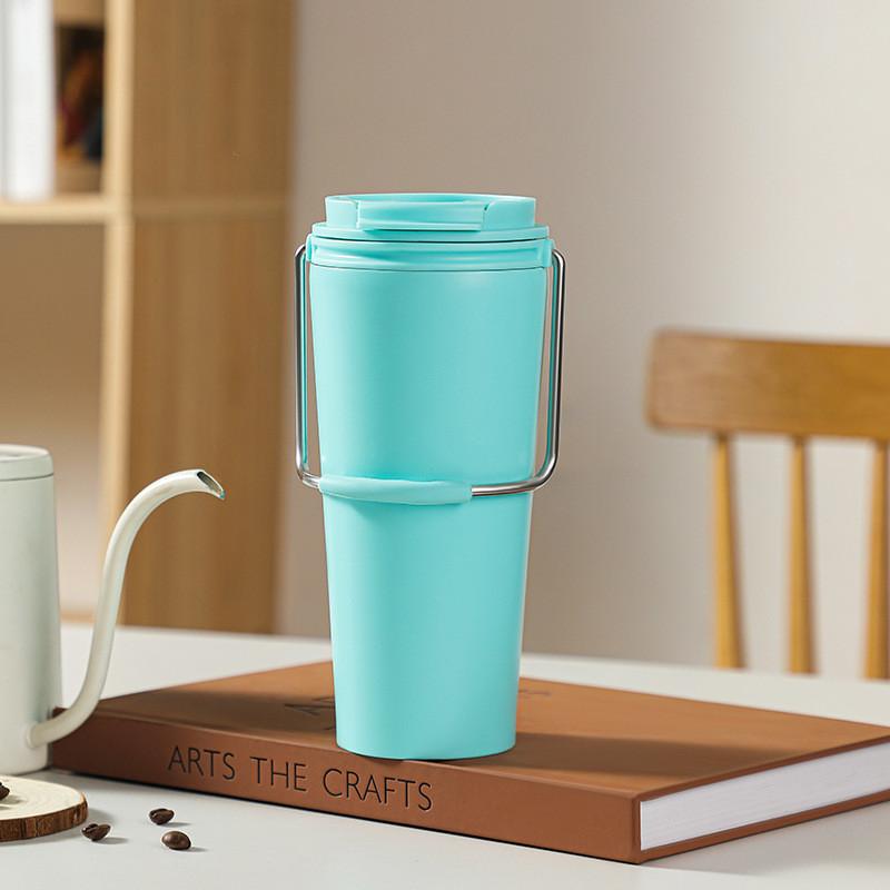 Cup Coffee Thermos Fashion Simple Outdoor Portable Car Ladies Stainless Steel