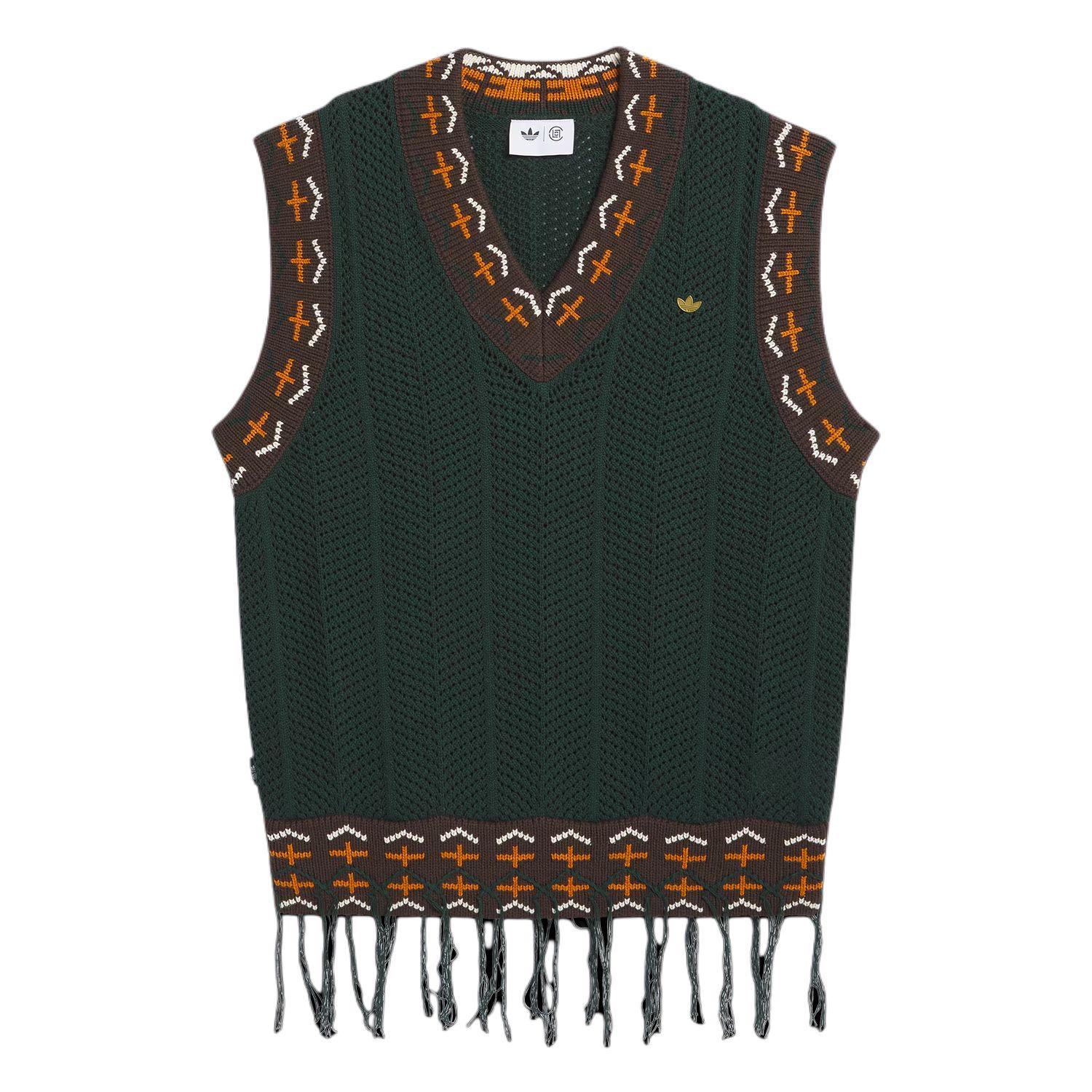 

Вязаный жилет Adidas Originals X CLOT от Эдисона Чена, унисекс, жилеты JP1606 L