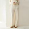 Luxury Soft Cashmere Wide-Leg Knit Pants for Women