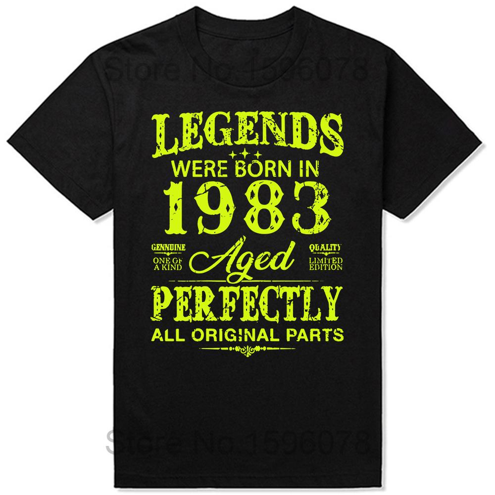 Made In 1983 Limited Edition Birthday Gift T-Shirt for Men Cotton T Shirts 41 Years Old Short Sleeve Tee Shirt Gift Idea Tops