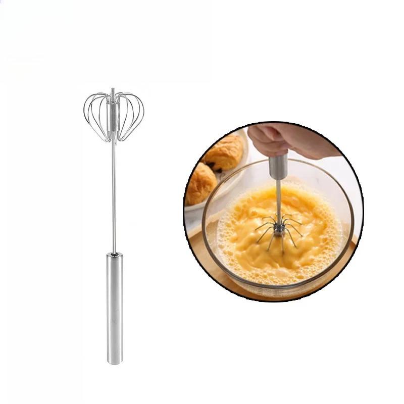 Manual Gear-Driven Egg Beater – Effort-Saving Cream & Egg Mixer for Baking, Stainless Steel Whisk Kitchen Tool