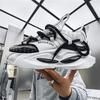 Four Seasons Leather Thick-soled Dad Shoes Low-top Outdoor Sports Tooling Shoes Niche Models