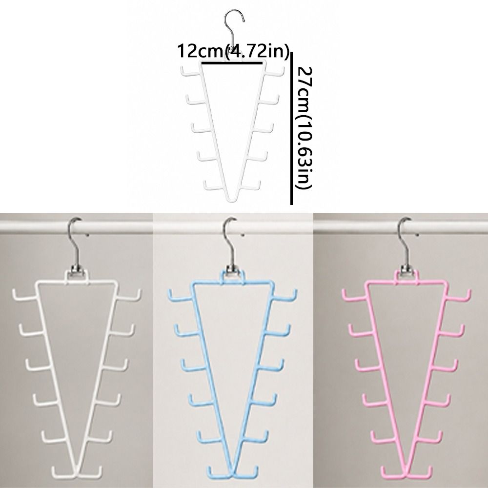 2Pcs Rotatable Double Sided Hanger 12 Hooks Laundry Hanger Metal V Shaped Hanger  Wardrobe