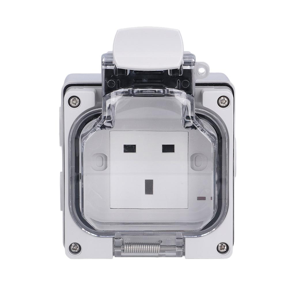 Weatherproof In Use Outlet Outside Use Socket for Garden Commercial Applications IP66 250V 13A