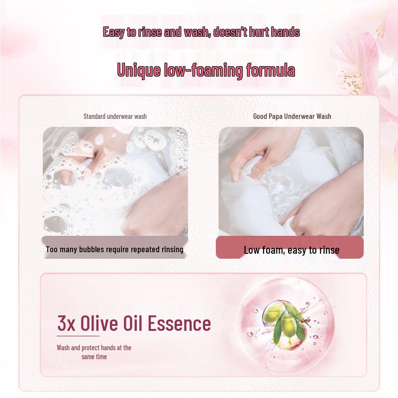 Kispa Cherry Blossom Antibacterial Innerwear Laundry Liquid