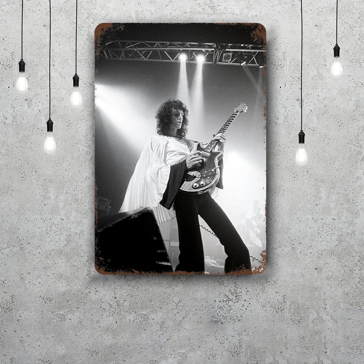

brian may Metal Signs wall decor Vintage Tin Signs Captain Metal Poster Decor for Bar Pub Club Wall Decoration 20x30cm（7.8x11.8inch）
