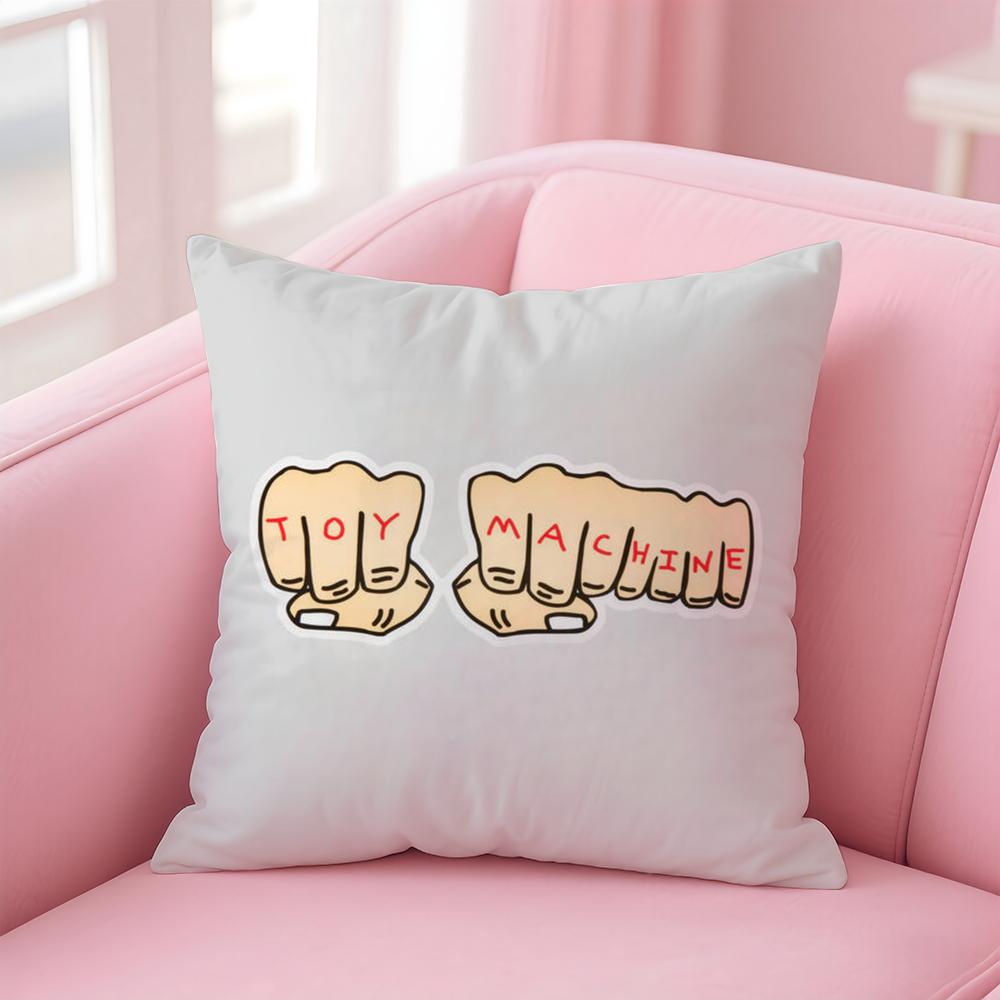 Brand T-Toy MachineS Skate Cushion Cover Comfortable Reversible Pillow Cover Ideal for Car Sofa Bedroom & Beyond