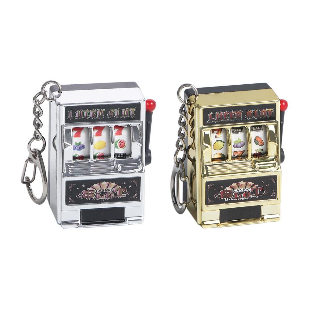 Toys Educational Toy Lucky Jackpot Keyrings Fruit Machine Safe Machine Slot Machine Key Chains