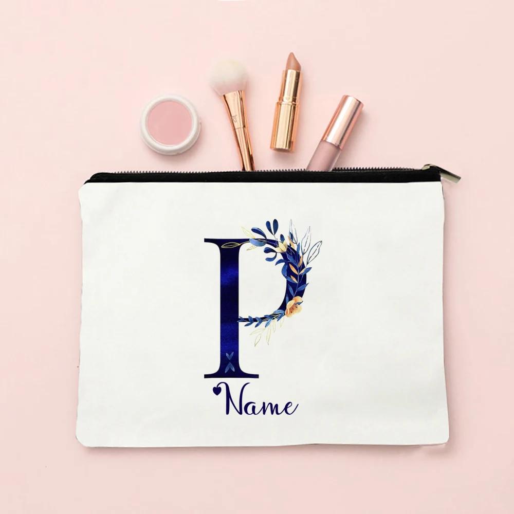 Makeup Bag Personalized Bridesmaid Wedding Makeup Box Gift Female Organizer Travel Toilet Wash Wallet