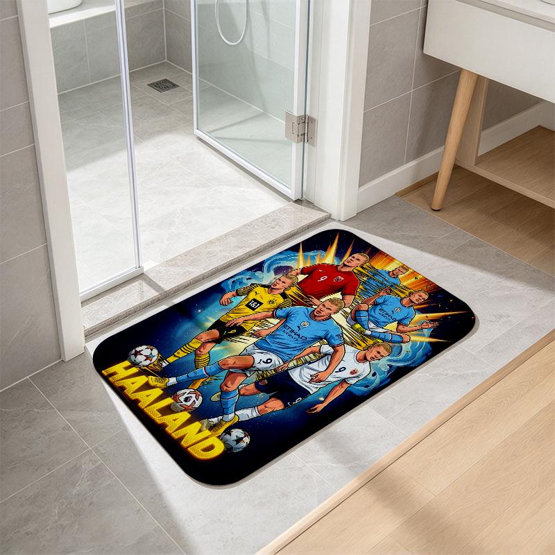 EH poster Flannel Kitchen Mat Christmas Soft Area Rug Non Slip Floor Carpet Home Decoration