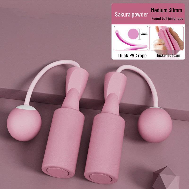 

Weighted Cordless Jump Rope with Double Bearings for Indoor Training
