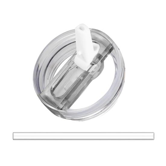 Flip Straw Lid for 40 Oz Tumbler Leak Proof Replacement BPA-Free Reusable Cup Lid for Water Juice Milk Tea