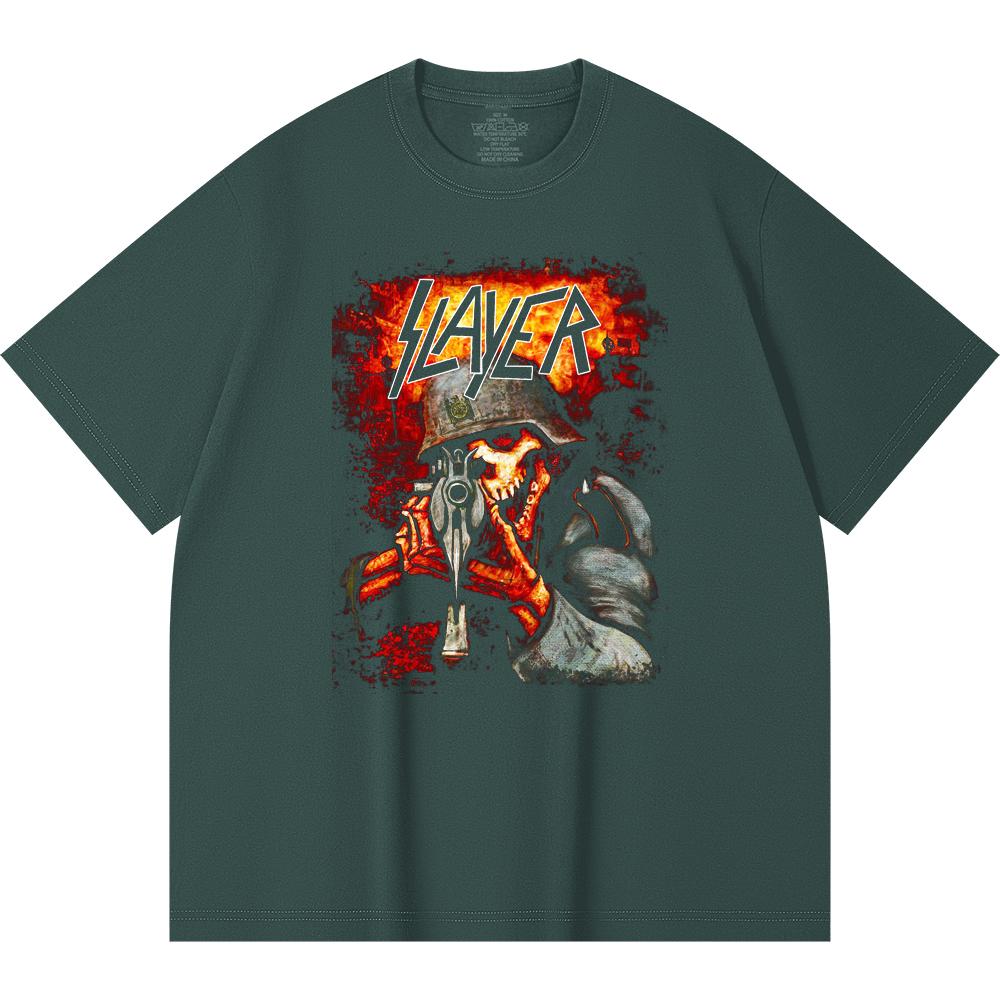 230 Gsm 100% Cotton Heavy Metal T-Shirt Rock Band Popular Music Print Unisex Heavy Cotton T Shirt