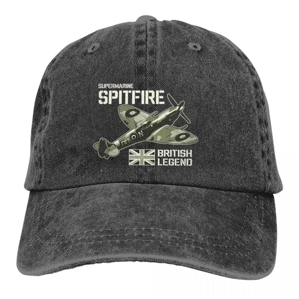 Summer Cap Sun Visor Fighter Aircraft RAF Plane WW Aeroplane British Caps Spitfire Cowboy Hat Peaked Trucker Dad Hats