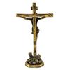 Brass Jesus Christ Cross in (Antique look) | Spiritual Idols | Religious Statues | Holy Statue of Christian (12 inches height)