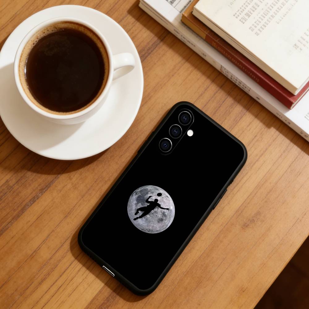 S-Stylish badminton Phone Case Black Silicone Soft For Samsung Galaxy A73,A72,A71,A70,A53,A52,A51