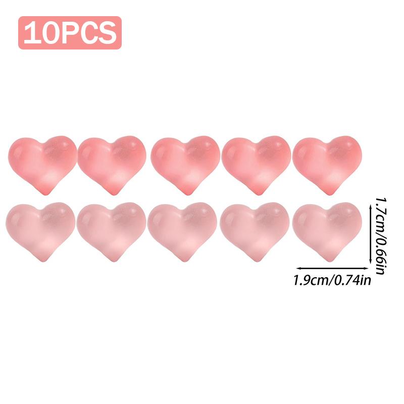 

50/10x Peach-pink Resin Refrigerator Magnets Mini Magnetic Whiteboard Photo Wall Message Board Memo Fridge Magnet Stickers Decor