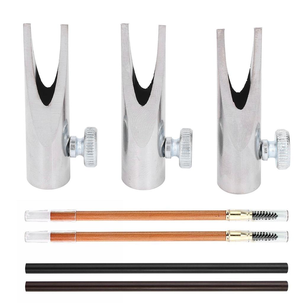 Eyebrow ening Tool Metal U Shaped Slot Eyebrow Pencil ening Tool Aluminium Alloy eners for Beginners Professional