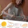 15-Piece Pottery & Clay Carving Tool Set for DIY Sculpting and Modeling