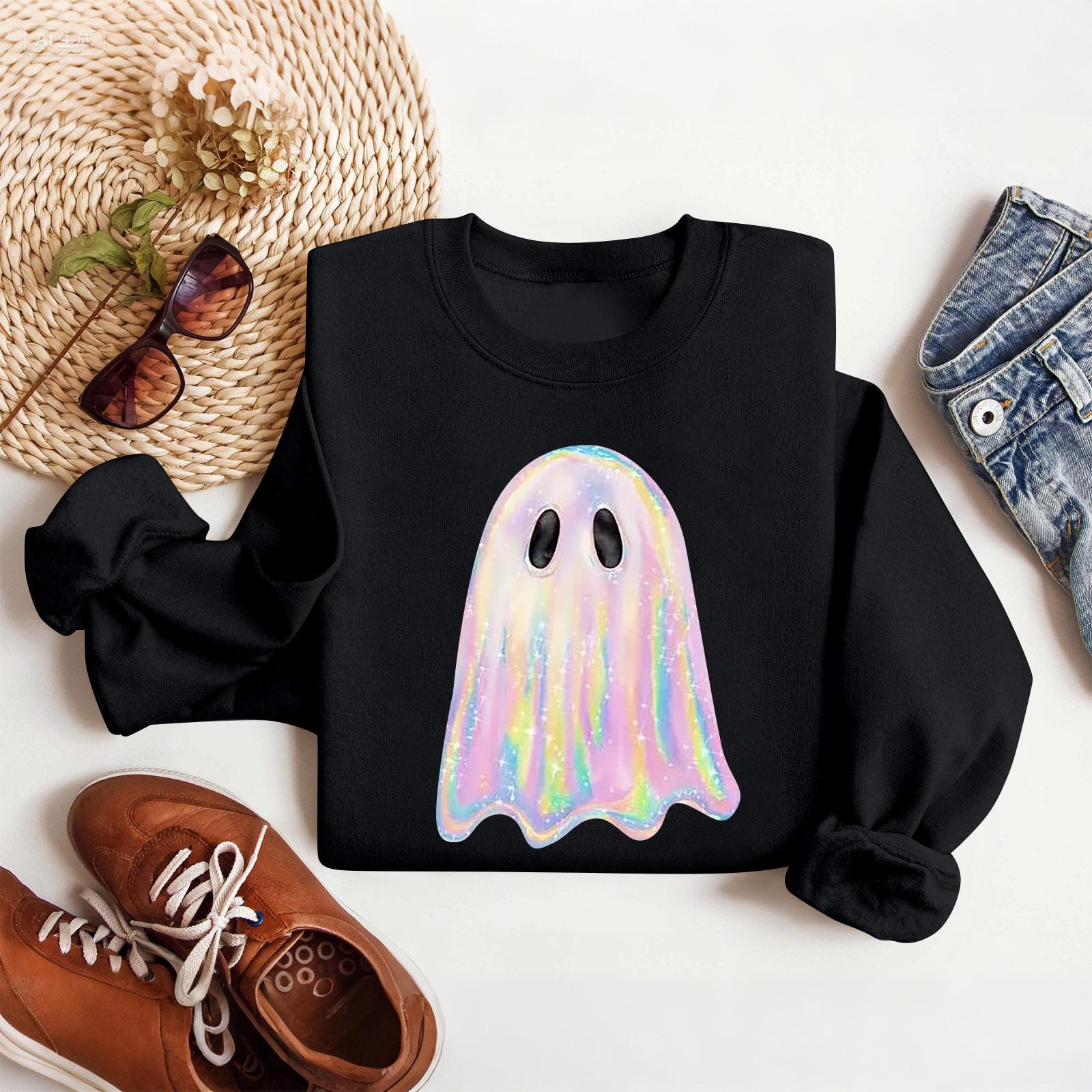 

Женские топы Женский свитшот с длинным рукавом Повседневный с круглым вырезом Свободного кроя Пуловер Флисовые топы L