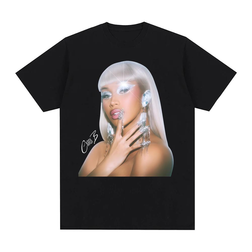 

Cardi B album TShirt Street Hip-hop Rapper Short Sleeve Korean StyleTees Top Summer 100%CottonTshirt Sudaderas ComfortableTees 4XL
