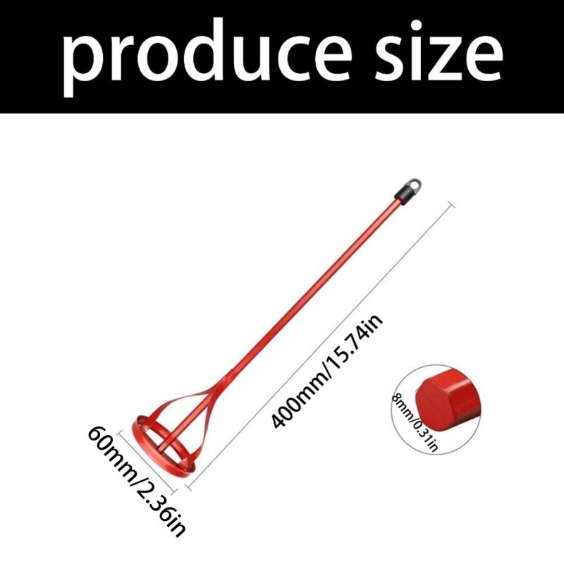 Professional Hexagonal Shaft Mixer Paddles For Power Drills Coated Surfaces For Smooth Stirring In 1-5 Gallon Bucket