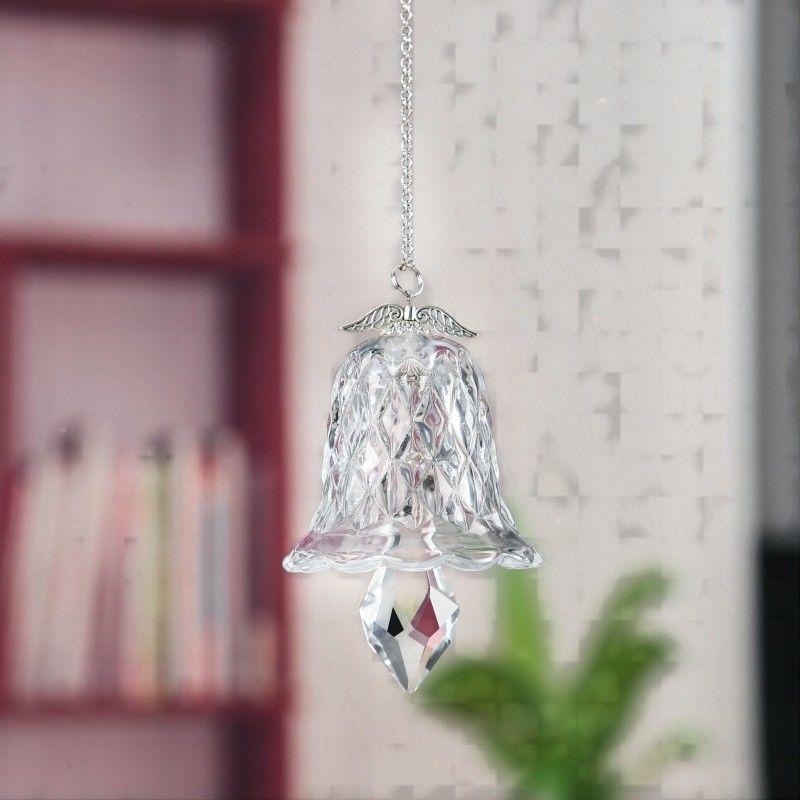 Home Decor Crystal Glass Wind Chime Hanging Ornament, Garden Courtyard Window Decor Hanging Decorations