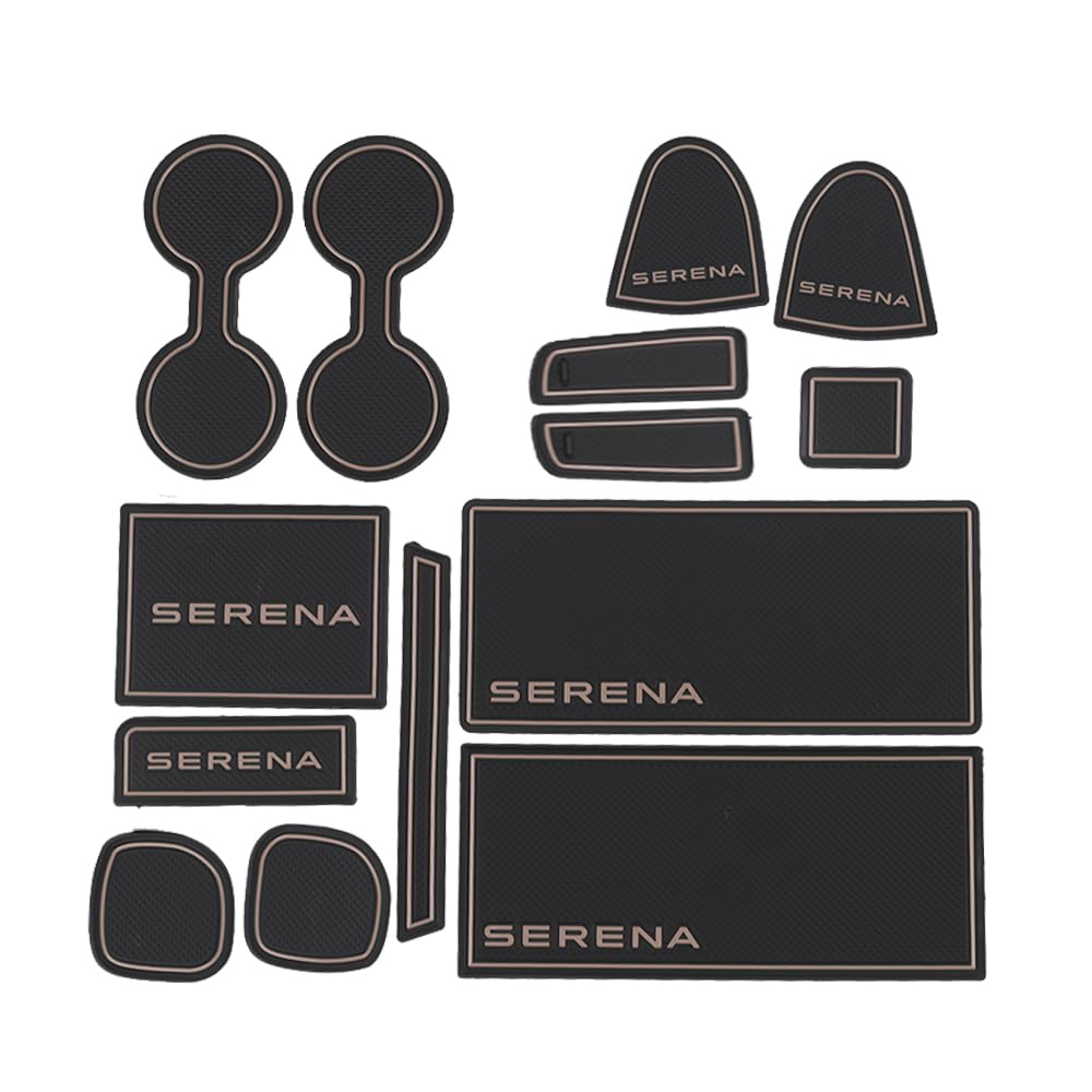 

САВАКАКИ Nissan Serena C28 Серия e-Power 8-местный Эксклюзивный Салон Резиновый Коврик Дверной Карман коричневый