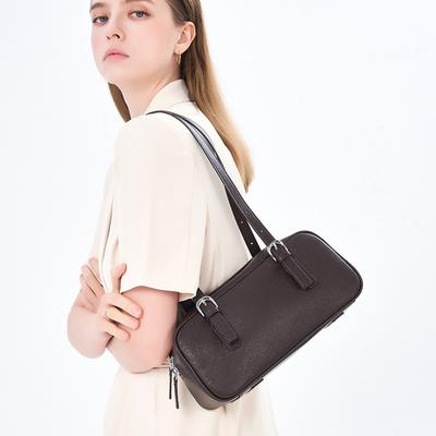 Retro High End Maillard Style Bag for Women New One Shoulder Underarm Bag Fashionable Bag with Bag