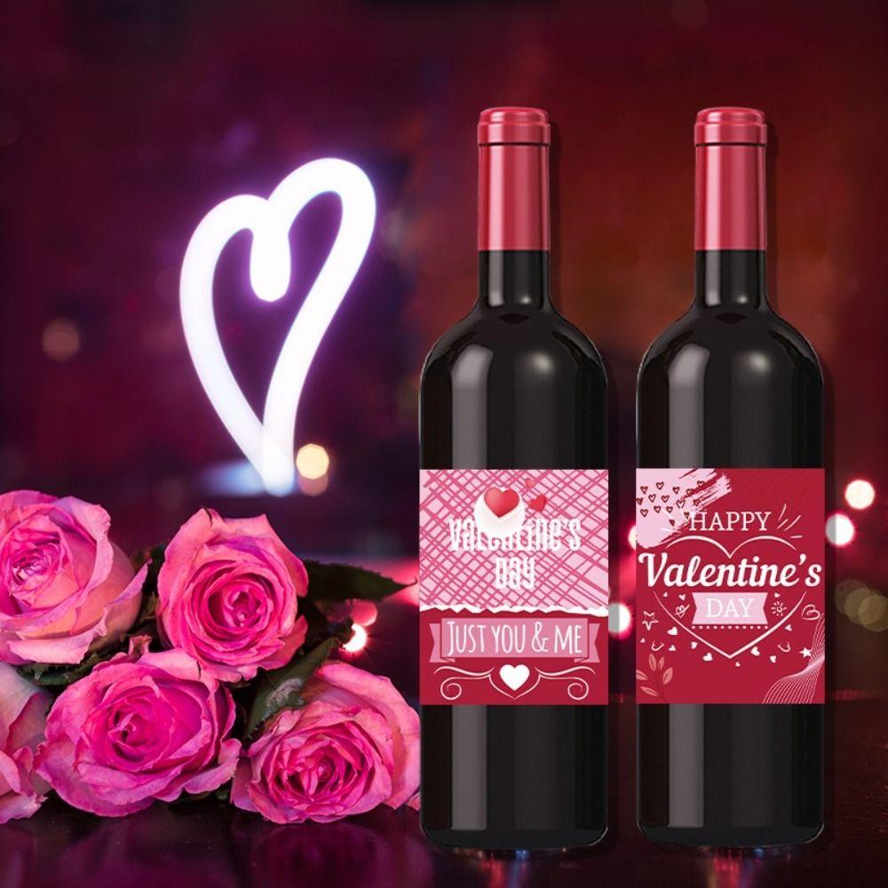 36PCS/SET Square Love Theme Label Sticker American Style Bottle Gift Wrapping Tag  Valentine's Day