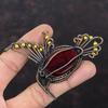Red Fire Labradorite Pendant Copper Wire Wrapped Pendant Bird Jewelry Gemstone Handmade Pendant Unique Copper Design Jewelry Engagement Gift