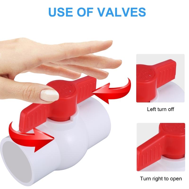 Professionelle PVC-Ventile mit sicherer Abdichtung Auslaufsichere Ventile Mehrere Größen für landwirtschaftliche Bewässerungsanwendungen