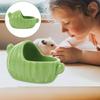 Hamster Bathtub Small Animal Sand Bath Container Food Bowl Guinea Pig Bath Holder Washable Hide Hamster Pet Cooling Tub Ceramics