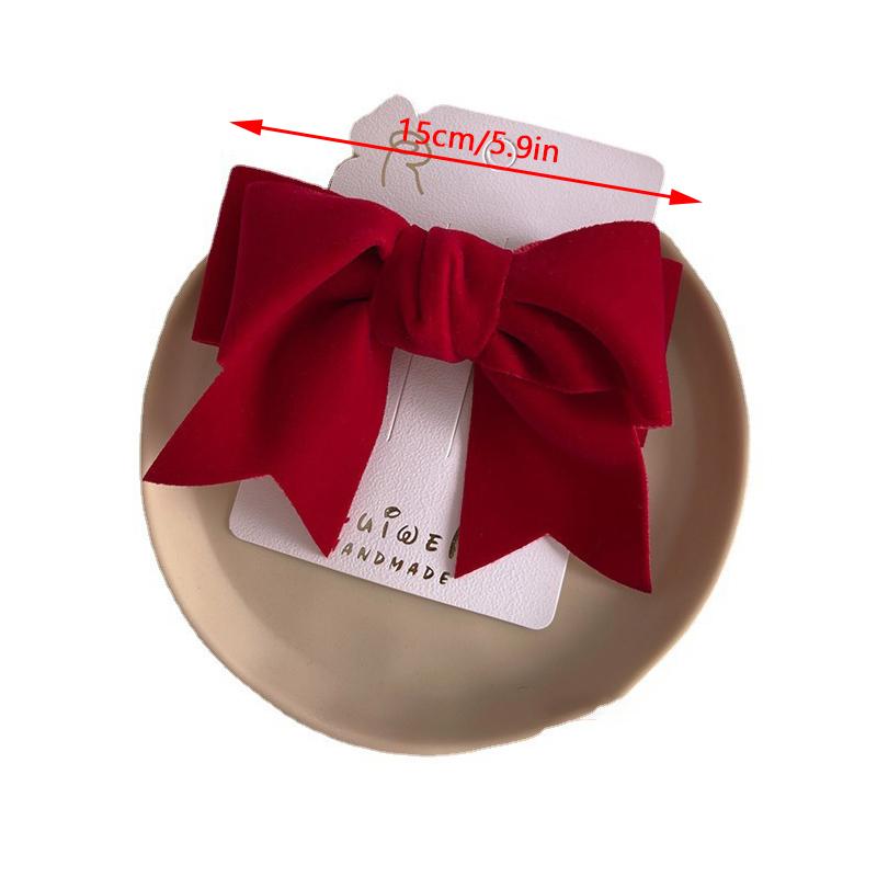 Elegant Big Bow Hair Clip Headdress Ribbon Bowknot Spring Ponytail Clips Hairpin Women Girls Fashion Hair Accessories