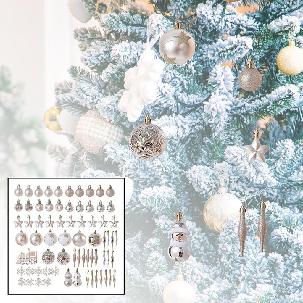 Ball Ornaments Decorative Shatterproof DIY Tree Decorations for Holiday, , Festive Photo Prop