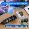Power Strip with Individual Switches, Extension Cord, USB Outlets, Billable, 1 Type-C Port, 2 USB-A Ports, 4 Outlets, Dust Protection, Lightning Prote